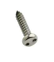 2-Hole Pan Head Self-Tapping Security Screws - Stainless Steel A2