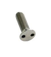 2-Hole Csk Security Machine Screws - Stainless Steel A2