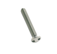 2-Hole Raised Csk Security Machine Screws - Stainless Steel A2