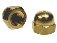 Hex Dome Nuts - Brass