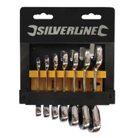 Silverline 8-19mm Stubby Ratchet Spanner Set - 7 piece
