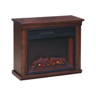 Our Classic Sapp Cherry Cabinet Fireplace with Rich Cherry stain.