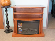 Fireplace Entertainment Cabinet with Powered TV Lift