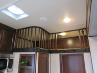 Ash Curved Spindle Loft Railing