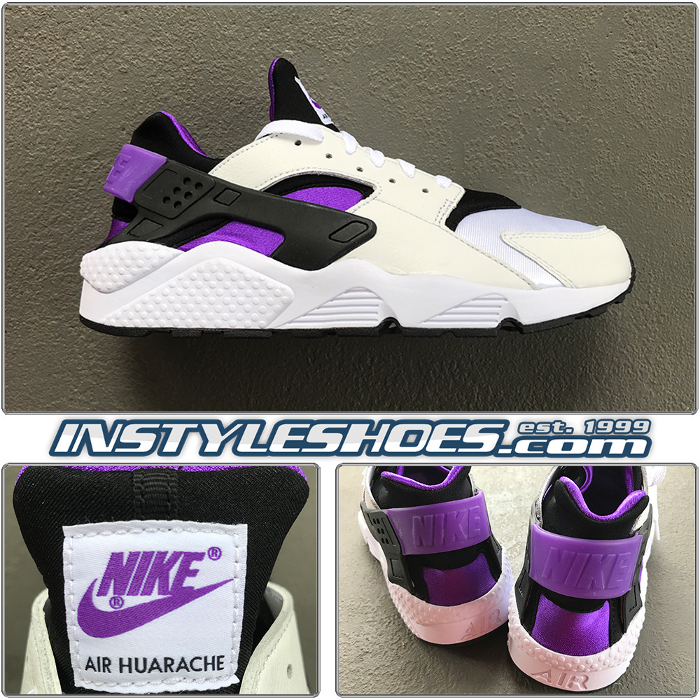 black and purple huaraches