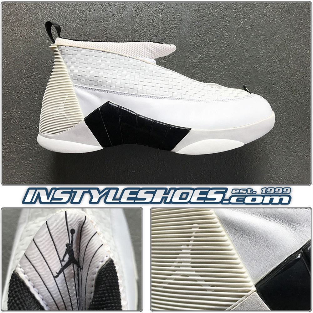 jordan 15 black and white