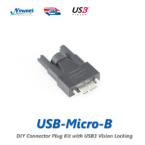 USB 3.0 Type Micro B with Locking Assemblable DIY Connector Plug Kit 