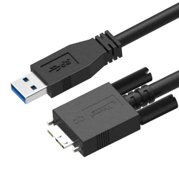 NTC | USB 3.0 A Male to Micro B Male with M2 Screw Locking Cable