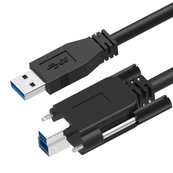 NTC | USB 3.0 A to B with M2 Screw Locking Cable