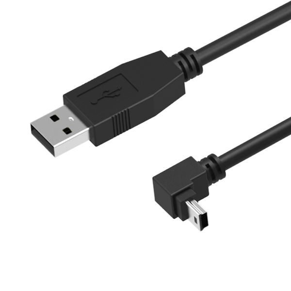 NTC | USB 2.0 A Male to Mini B Male Down Angle Cable