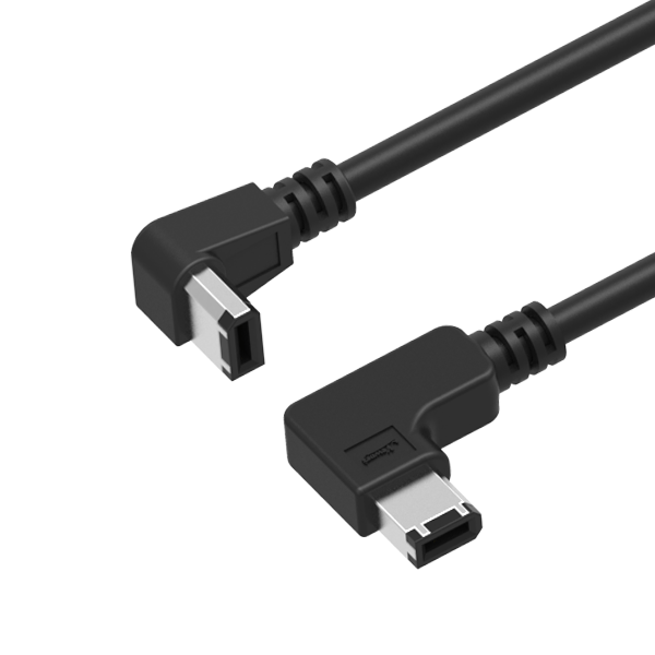 NTC | FireWire 400, 6 Pin Right Angle (R3) to 6 Pin Right Angle (R9) Cable