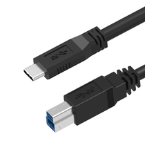 USB 3.1 Type C Male Straight to B Male