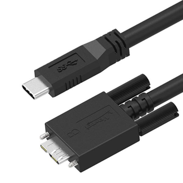 Ledig Hals T USB 3.1 C to Micro B Locking, 1m, 2m, 3m, 5m - NTC Distributing