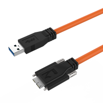 High Flex, USB 3.0 A Male to C Male with M2 Screw Locking Cable