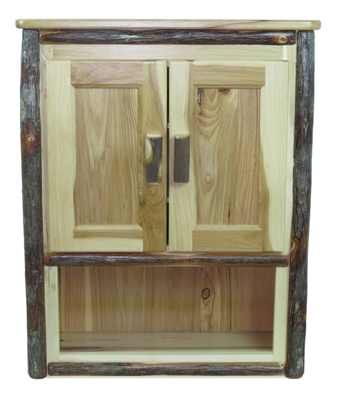 Rustic Hickory Toilet Cabinet