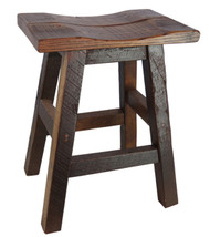 Barnwood Bar Stool Saddle Seat - 24" or 30"