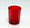 red glass tealight candle holder
