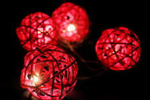 Red Ball Party Lights Battery Powered