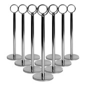 450mm table number stands chrome