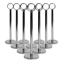 450mm table number stands chrome