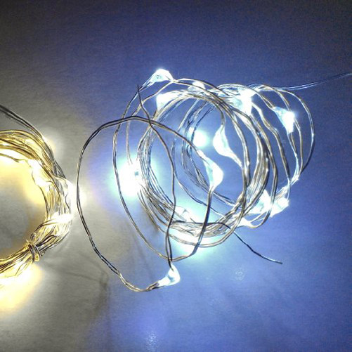 Warm White MICRO LED 20 Bulb light battery power