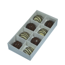 WHITE CHOCOLATE BOX BOXES WITH CLEAR LID 8 insert pack chocolate favours gift