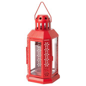 Red Metal Miners Lantern