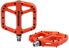 Orange large flat MTB pedal