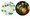 Green and White  Ball Rattan Fairy Lights