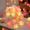 Pink white rose fairy light