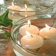 Ivory Floating Candles 5 hour burn time