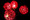 Red White Ball Party Lights Rattan Cane