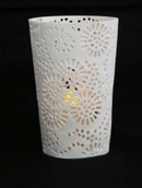White dots tealight candle holder