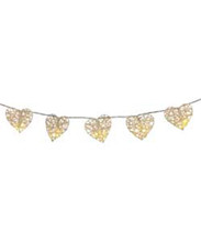 White Rattan Heart Fairy Lights Wedding Engagement event party