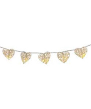 White Rattan Heart Fairy Lights Wedding Engagement event party