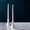 White wax taper candles 10 in a pack