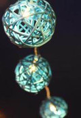 Turquoise Rattan Balls