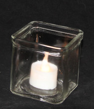 7.5cm Large Square Cube Candle Holder