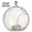 15cm clear hanging ball candle holder