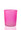 Pink Frosted Glass Tealight Candle Holder