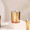 gold glass tealight candle holder cup jar