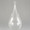 Hanging Clear Glass Tear Drop Pear Shape Tealight Holder