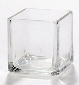 Square cube 5cm Clear Glass Tealight Votive Candle Holder