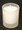 frosted glass white wax votive reception dinner table candle - 5cm