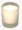 frosted glass white wax votive corporate event table candle - 5cm