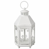 White Metal Miners Lantern Summer Wedding Decoration Night Light
