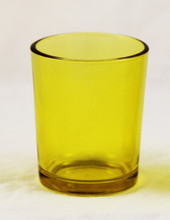 Yellow Glass Cup Holder