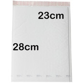 280 x 230mm White Bubble Padded Bag Post Courier Mailer Envelope Safe Fragile