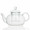 Chinese Glass Gogfu Tea Set 8 pieces 6 cups