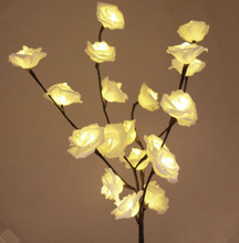White Rose Stem Bunch Lights